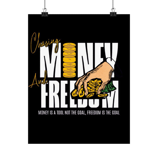 “Freedom Over Fortune” Motivational Poster – YHGM Edition